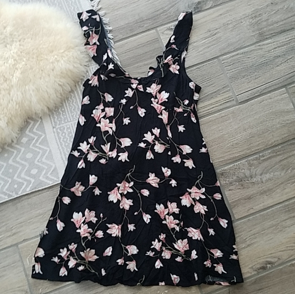 Black and floral sundress